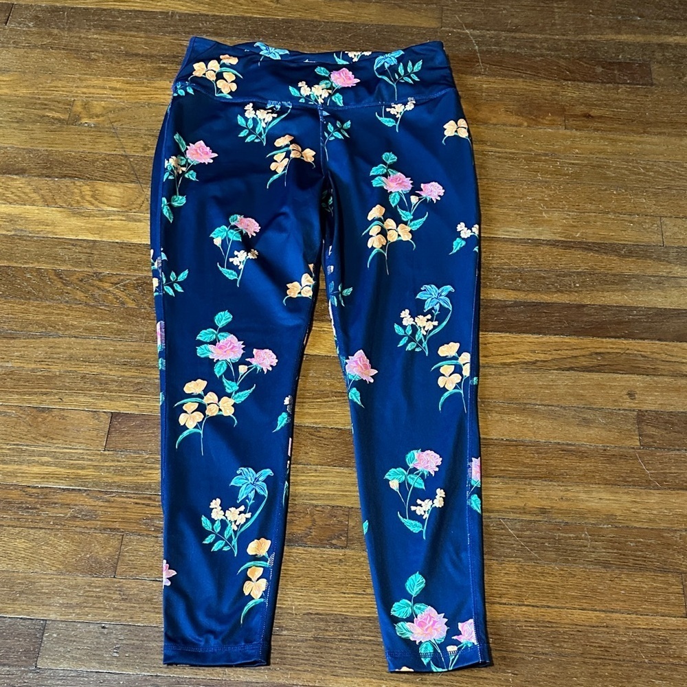Crown & Ivy Women’s Floral Leggings, Large